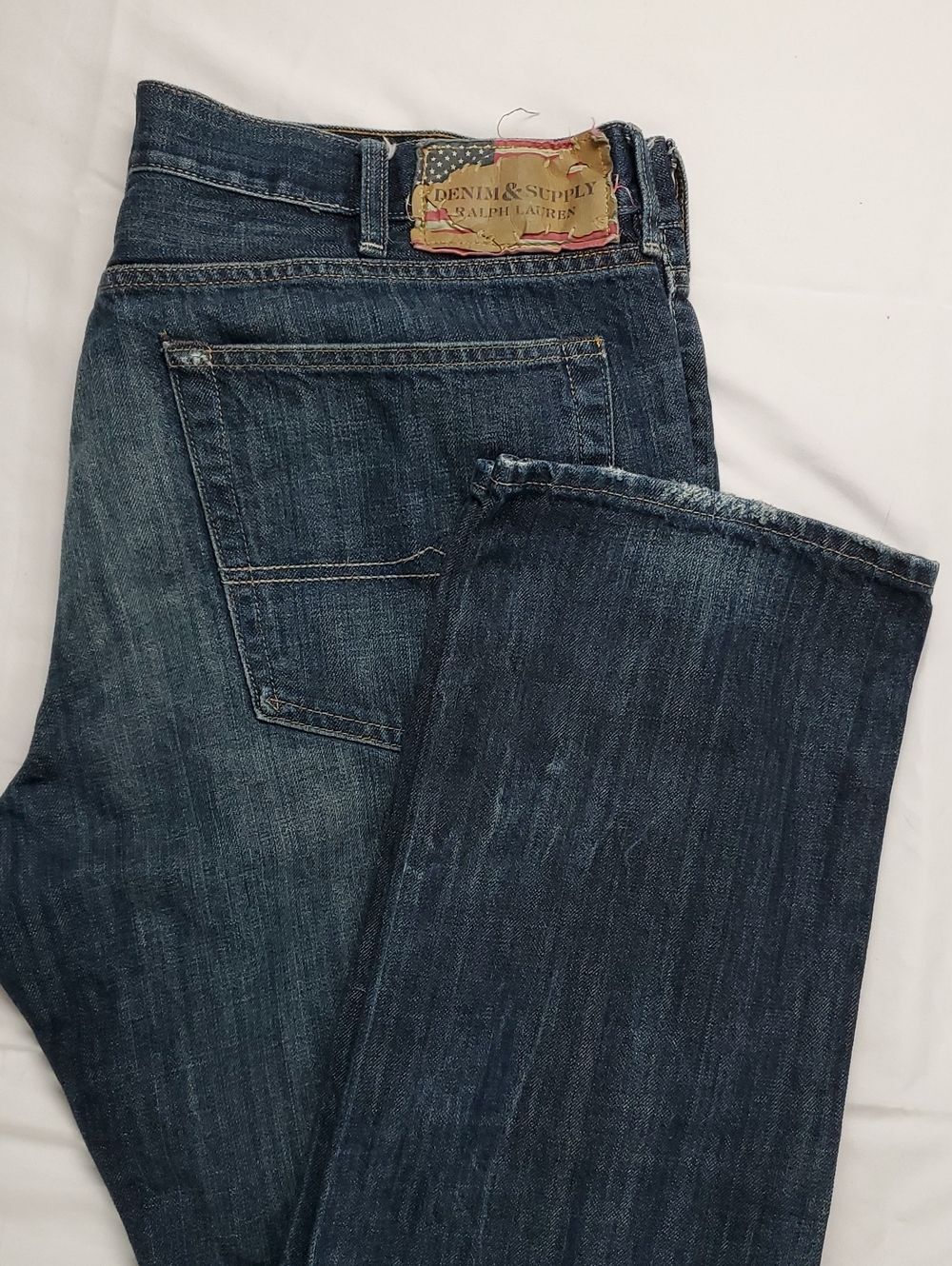 Ralph Lauren Denim & Supply Men's 40x32 Slouch Relaxed Straight Leg Jeans